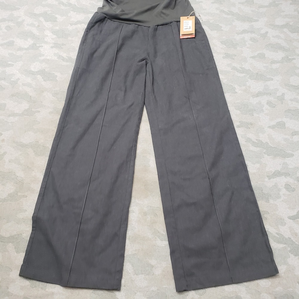 Royal Robbins Pants Womens 12 Gray Bay Breeze Wide Leg Pull On NWT Outdoors